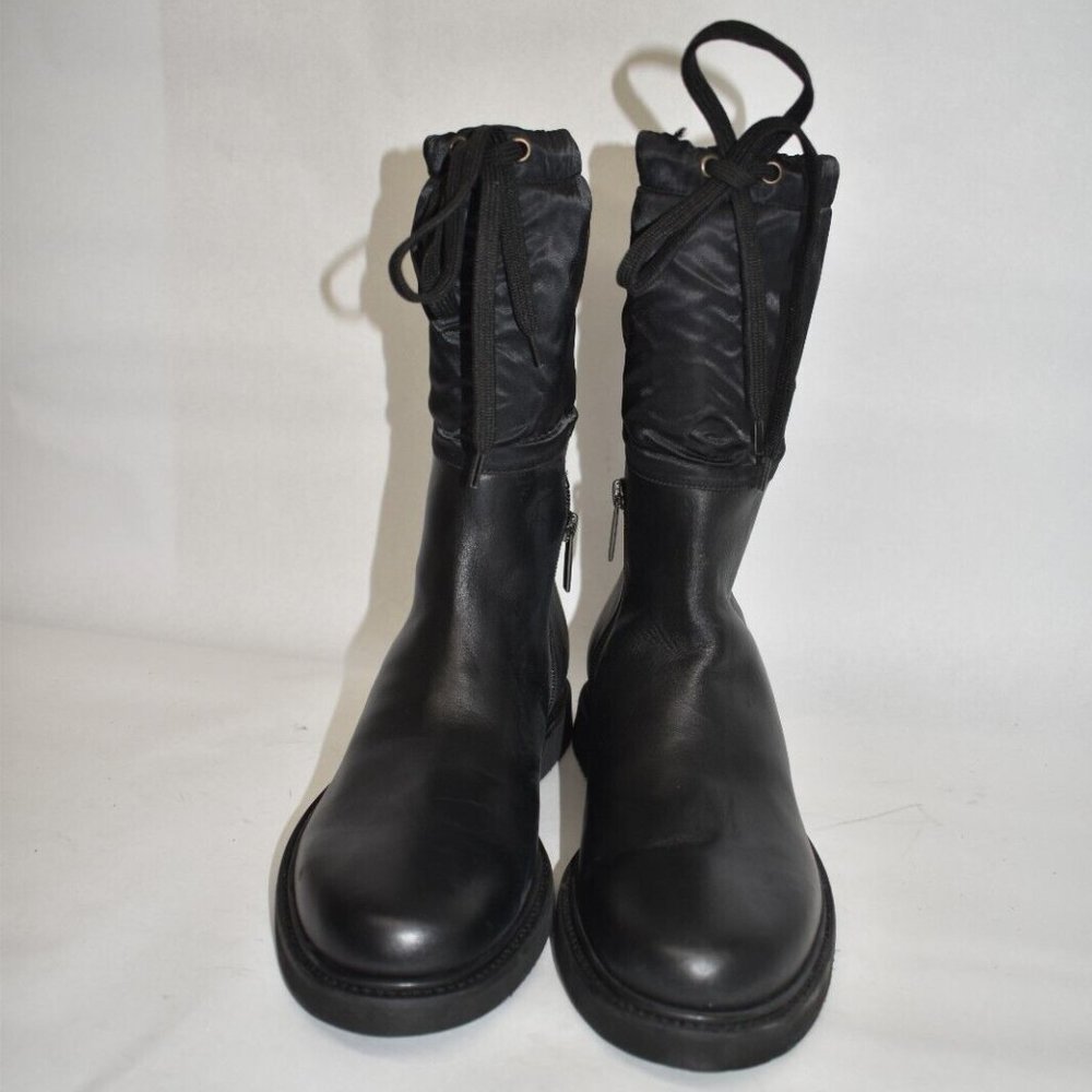 $650 AQUATALIA Camillia Shearling-Lined Leather Boots WINTER BLACK 10.5 (ME35) - Picture 3 of 8